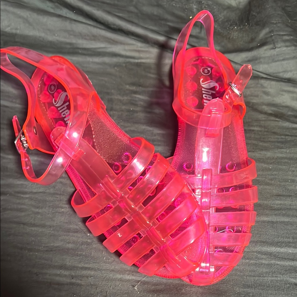 Pink Jelly Sandals